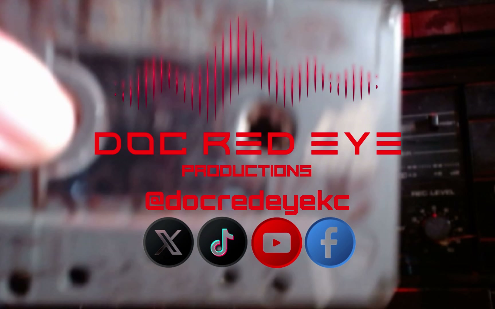 Poster for 🎞️“TAPE HISS & TRUTH” (Official AIMV) by DOC RED EYE