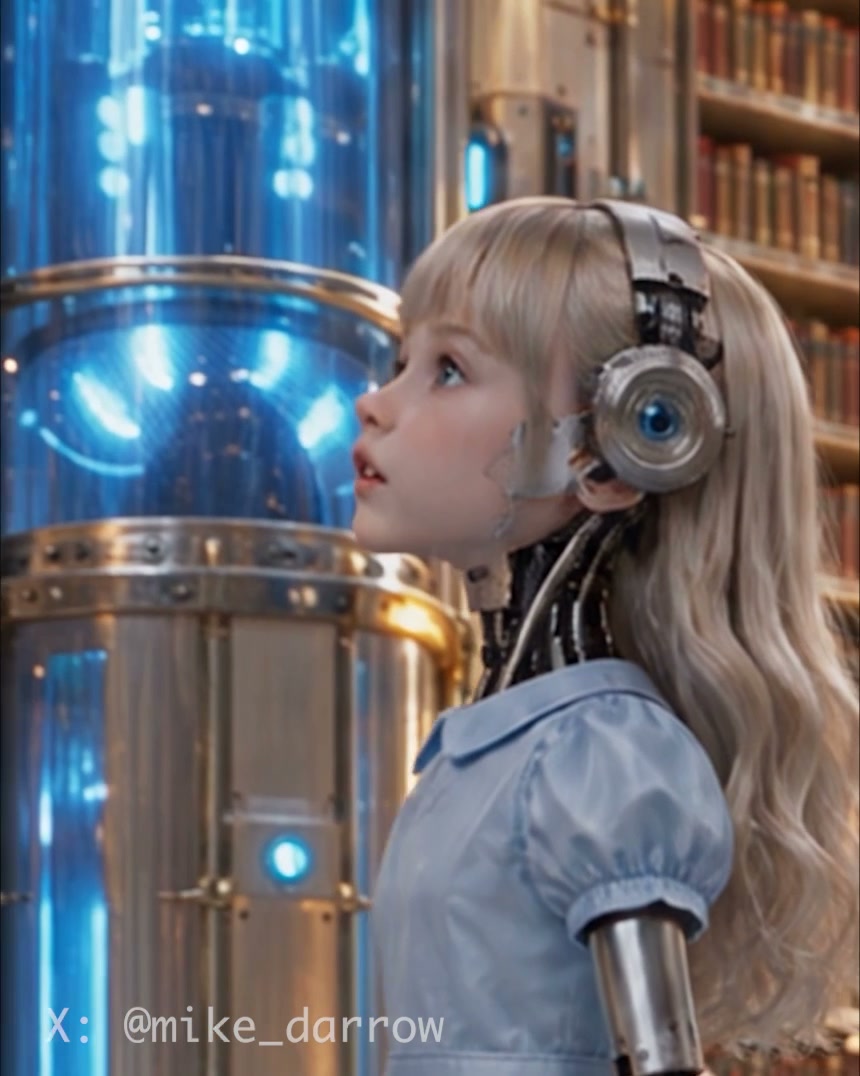Poster for Robot Girl Visits the Library