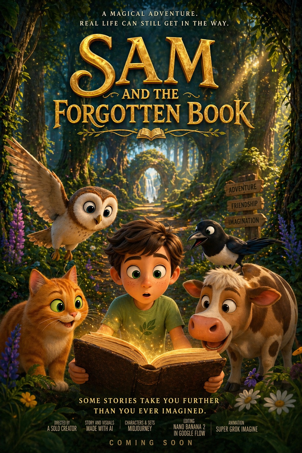 Poster for Sam and the Forgotten Book