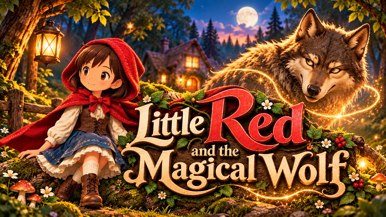 Poster for Little Red and the magical wolf